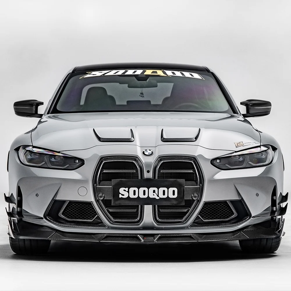 SOOQOO V1 BMW M3 G80/G81 & M4 G82/G83 Pre-Preg Carbon Fibre Front Lip (2021+)