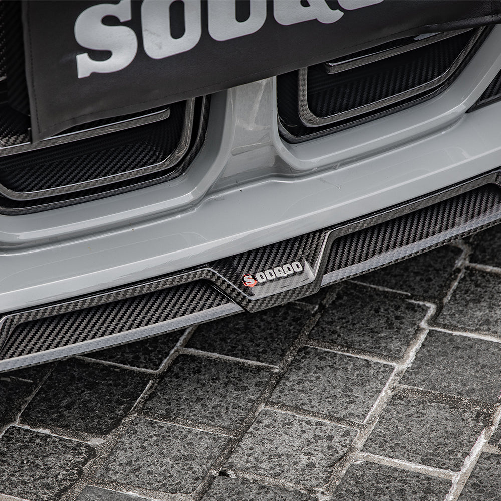 SOOQOO V1 BMW M3 G80/G81 & M4 G82/G83 Pre-Preg Carbon Fibre Front Lip (2021+)