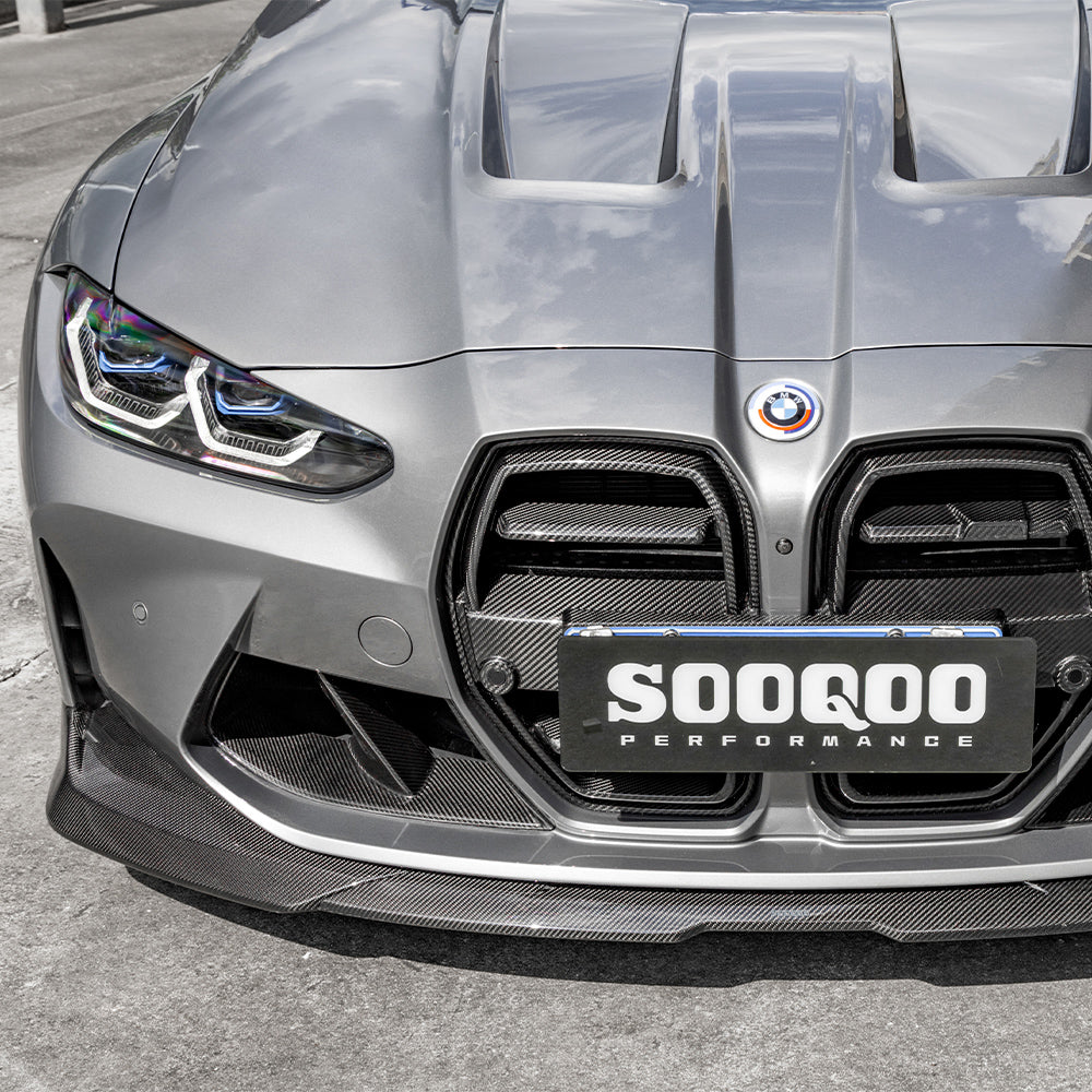 SOOQOO V2 BMW M3 G80/G81 & M4 G82/G83 Pre-Preg Carbon Fibre Front Lip (2021+)