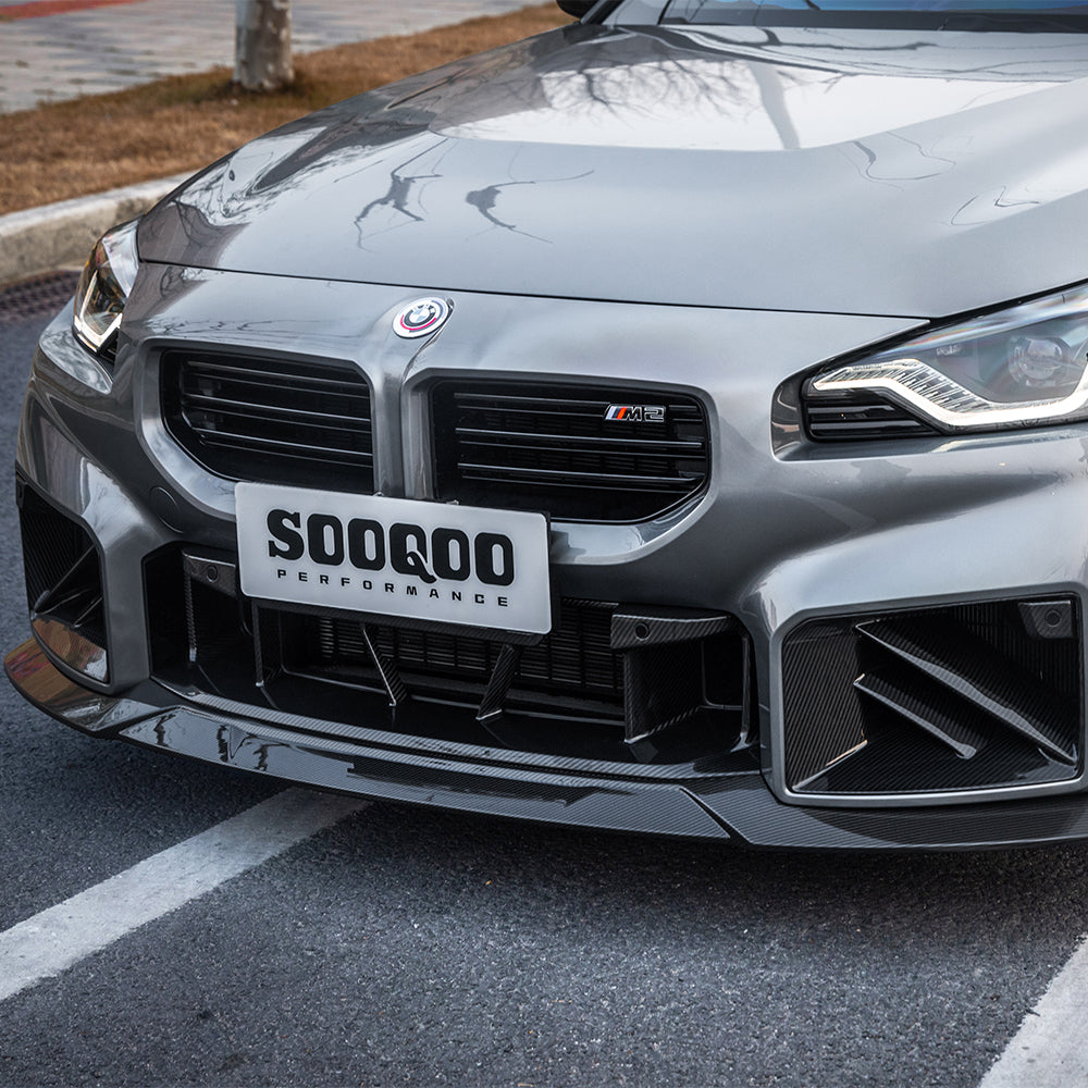 SOOQOO V3 BMW M2 G87 Pre-Preg Carbon Fibre Front Lip (2023+)