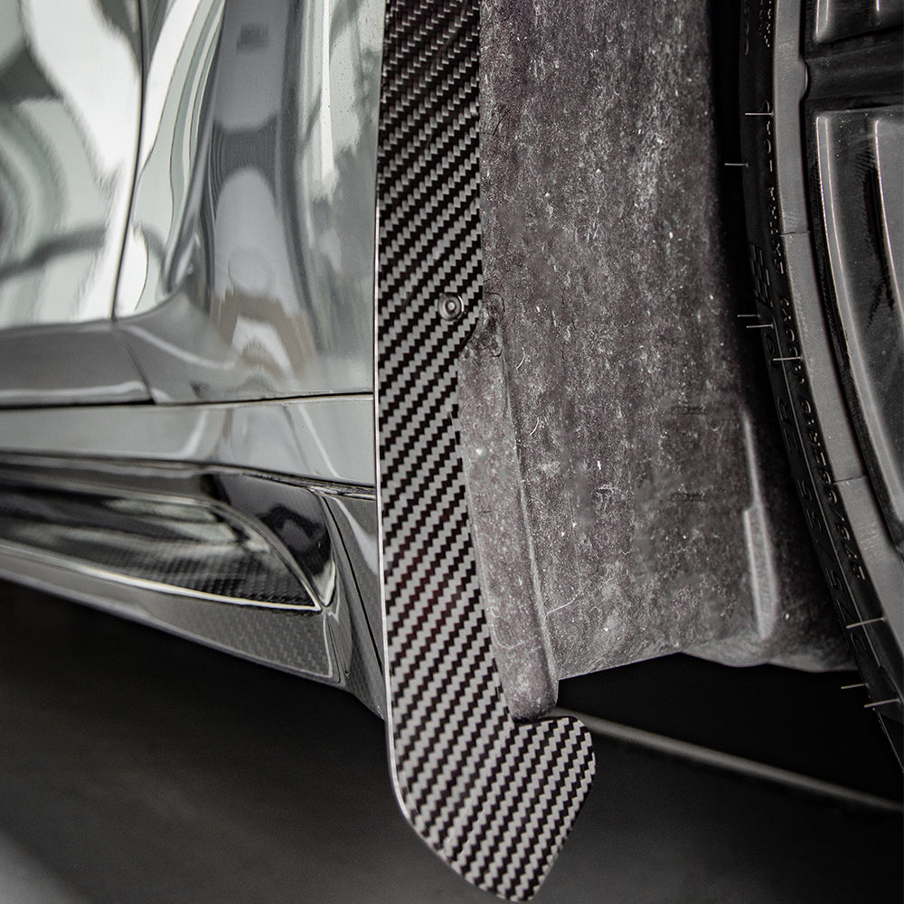 SOOQOO BMW M3 G80 / G81 Pre-Preg Carbon Fibre Front Mud Flaps (2021+)