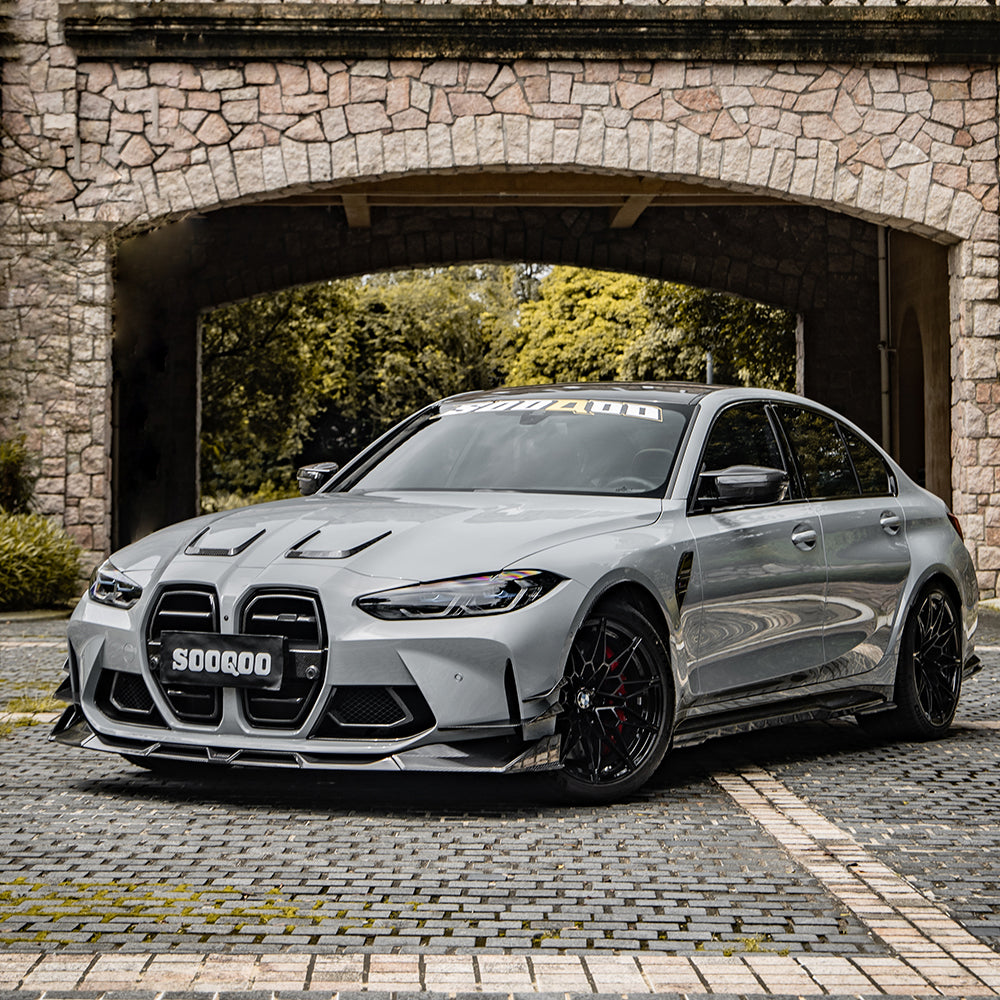 SOOQOO BMW M3 G80 / G81 Pre-Preg Carbon Fibre Side Skirts (2021+)