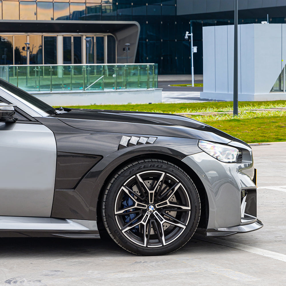 SOOQOO BMW M2 G87 Pre-Preg Carbon Fibre Front Side Fenders (2023+)