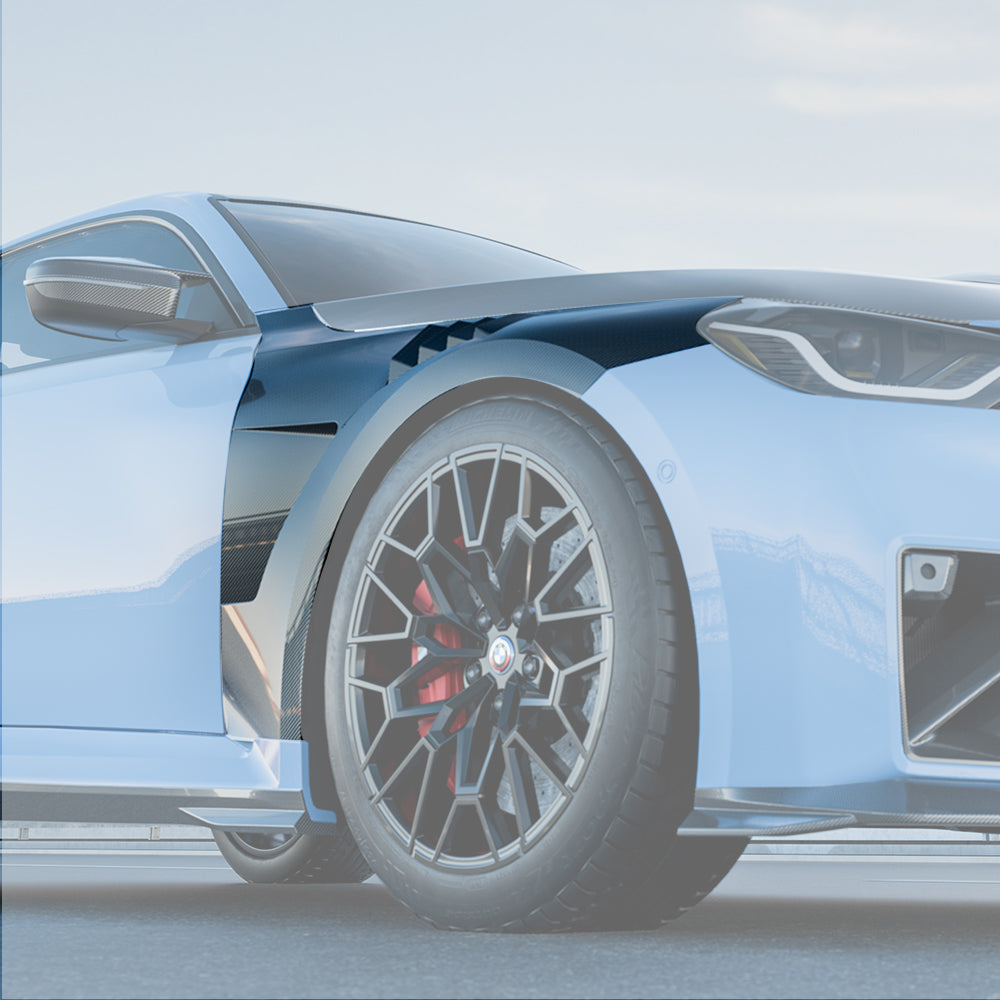 SOOQOO BMW M2 G87 Pre-Preg Carbon Fibre Front Side Fenders (2023+)