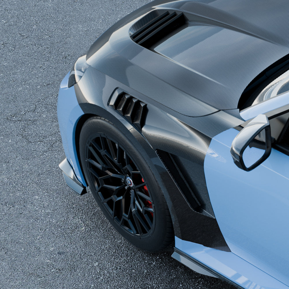 SOOQOO BMW M2 G87 Pre-Preg Carbon Fibre Front Side Fenders (2023+)