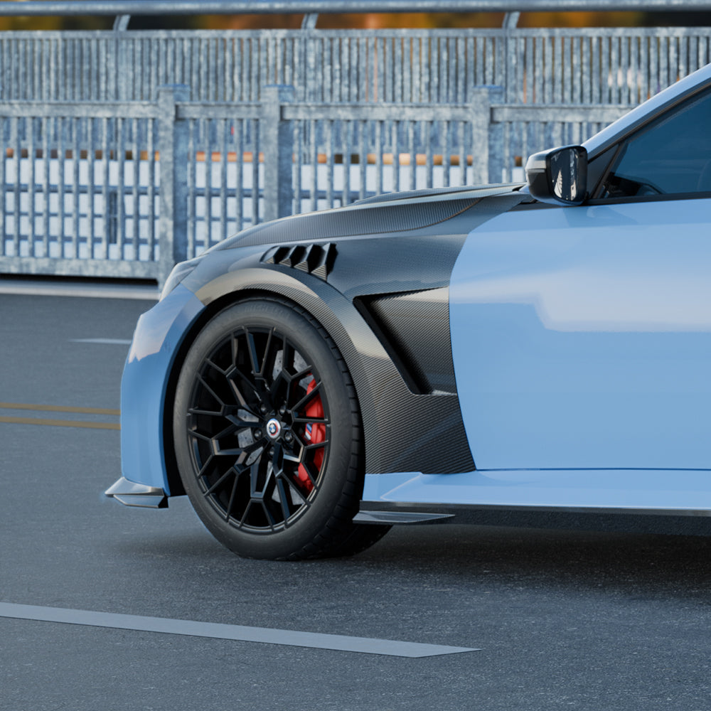 SOOQOO BMW M2 G87 Pre-Preg Carbon Fibre Front Side Fenders (2023+)
