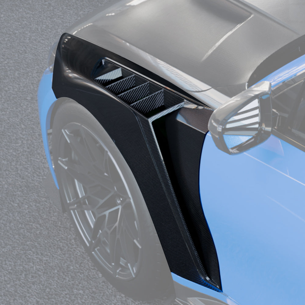 SOOQOO BMW M3 G80 / G81 Pre-Preg Carbon Fibre Front Side Fenders (2021+)