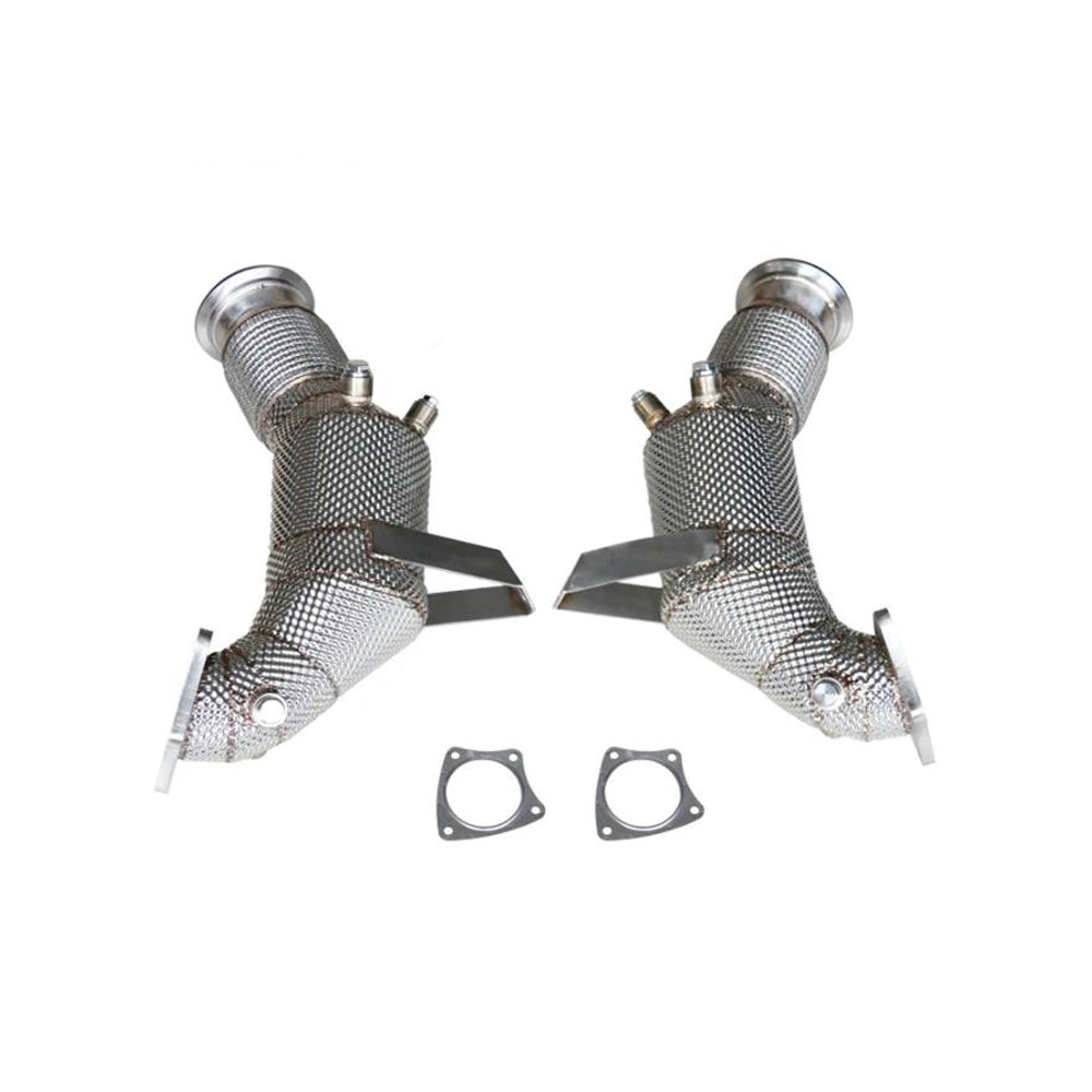 Audi R8 V10 5.2 SS304 200 cell catted downpipes complete kit