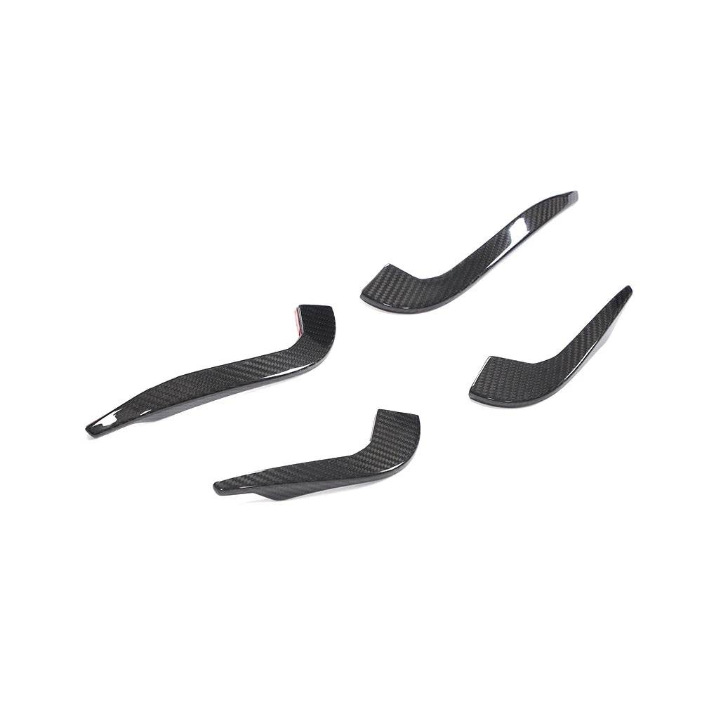 Audi RS3 8V LCI dry carbon fiber front bumper canards