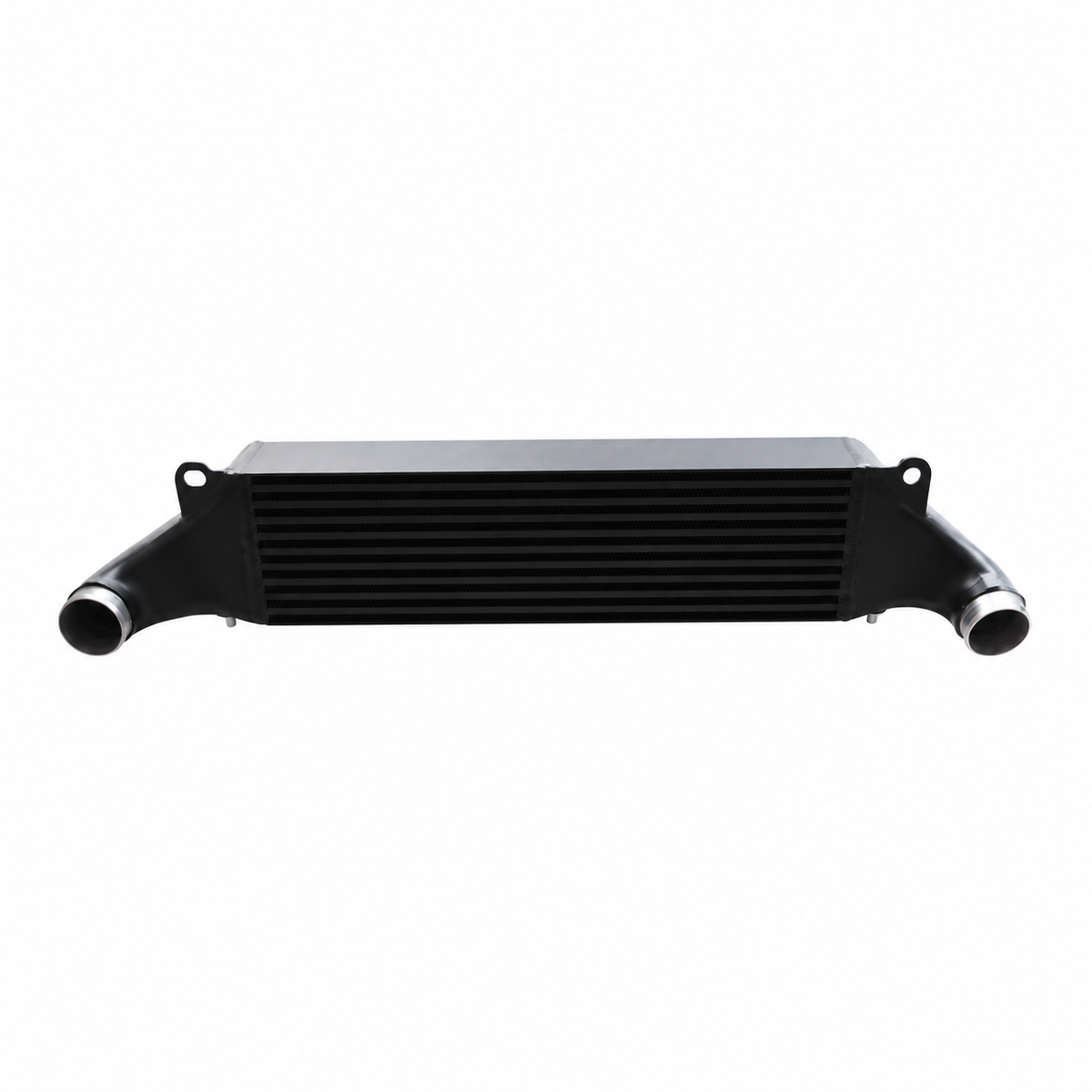 Audi RS3 8V TT RS 8S EVO1 performance intercooler front view with aluminum end tanks