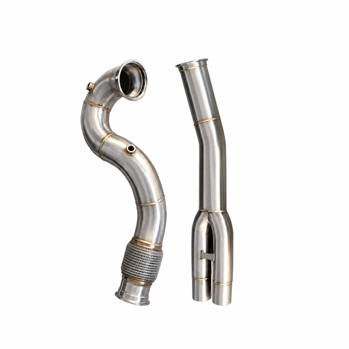 Audi RS3 8V TT RS 8S catless downpipe and exhaust midpipe for 2.5 TFSI