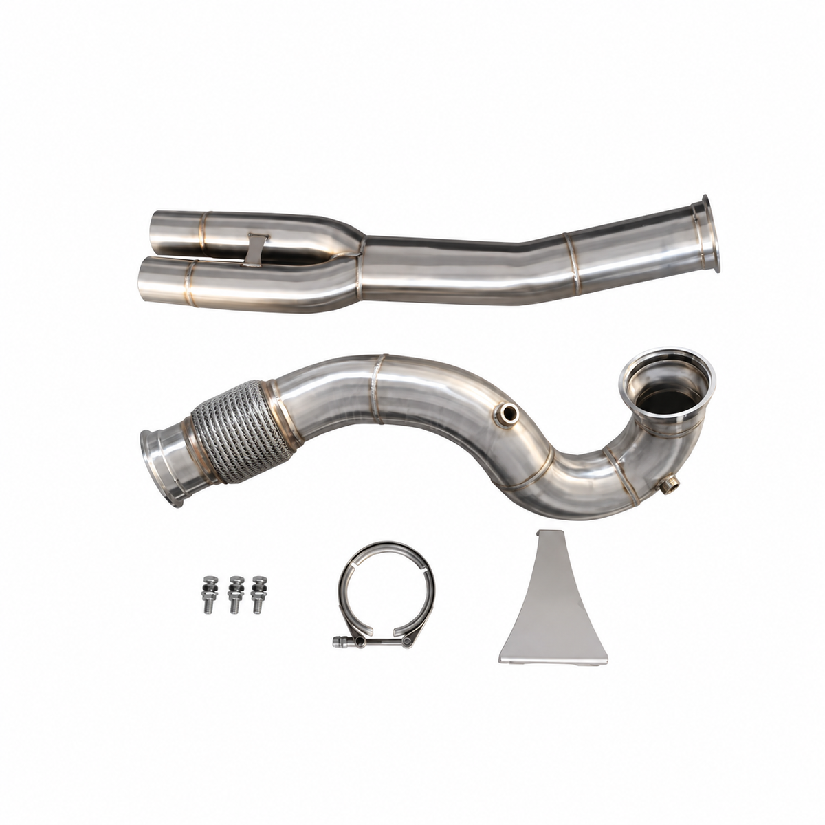 High-flow catless downpipe for Audi RS3 8V and TT RS 8S 2.5 TFSI