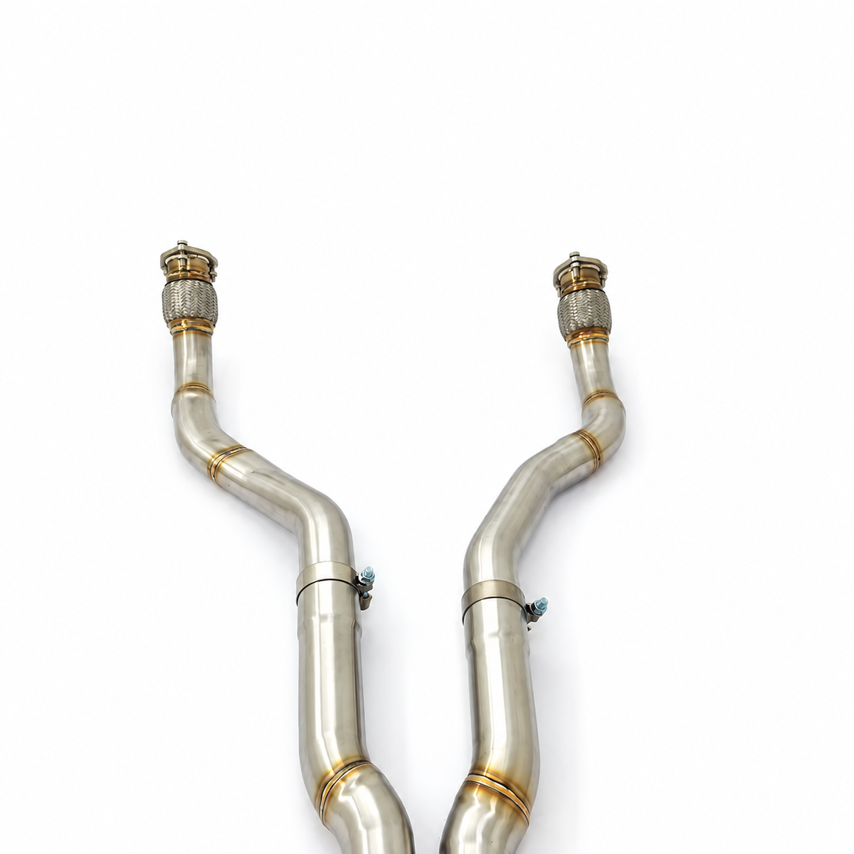 Audi RS4 B8 and RS5 B8 4.2 FSI 304 stainless steel exhaust front connecting pipes