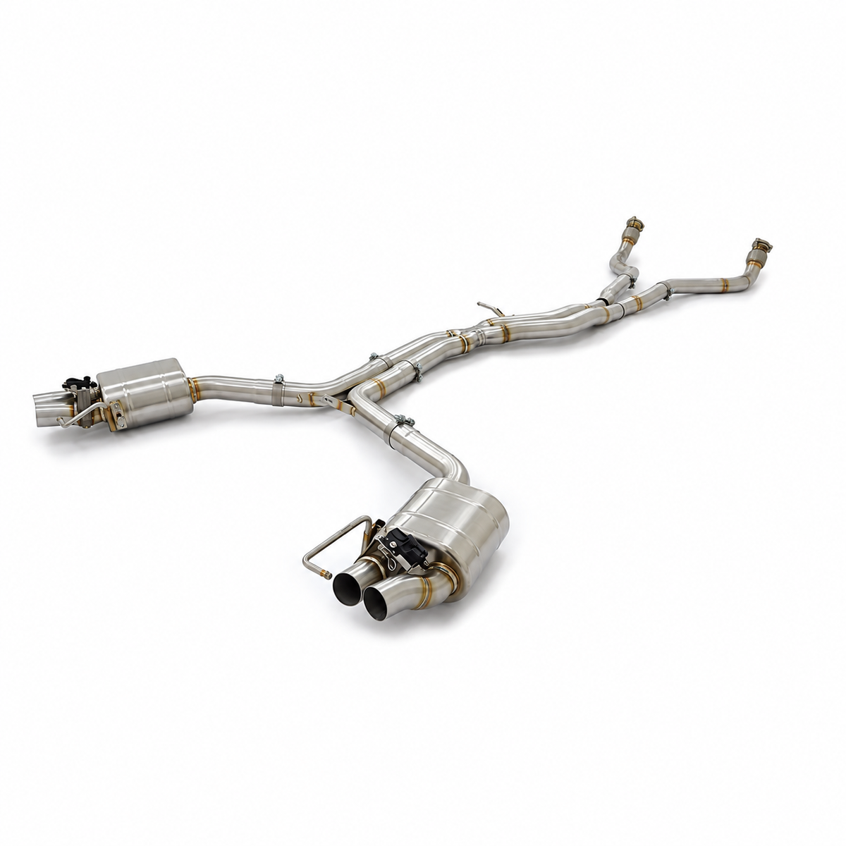 Audi RS4 B8 and RS5 B8 4.2 FSI full valved cat-back exhaust system in 304 stainless steel