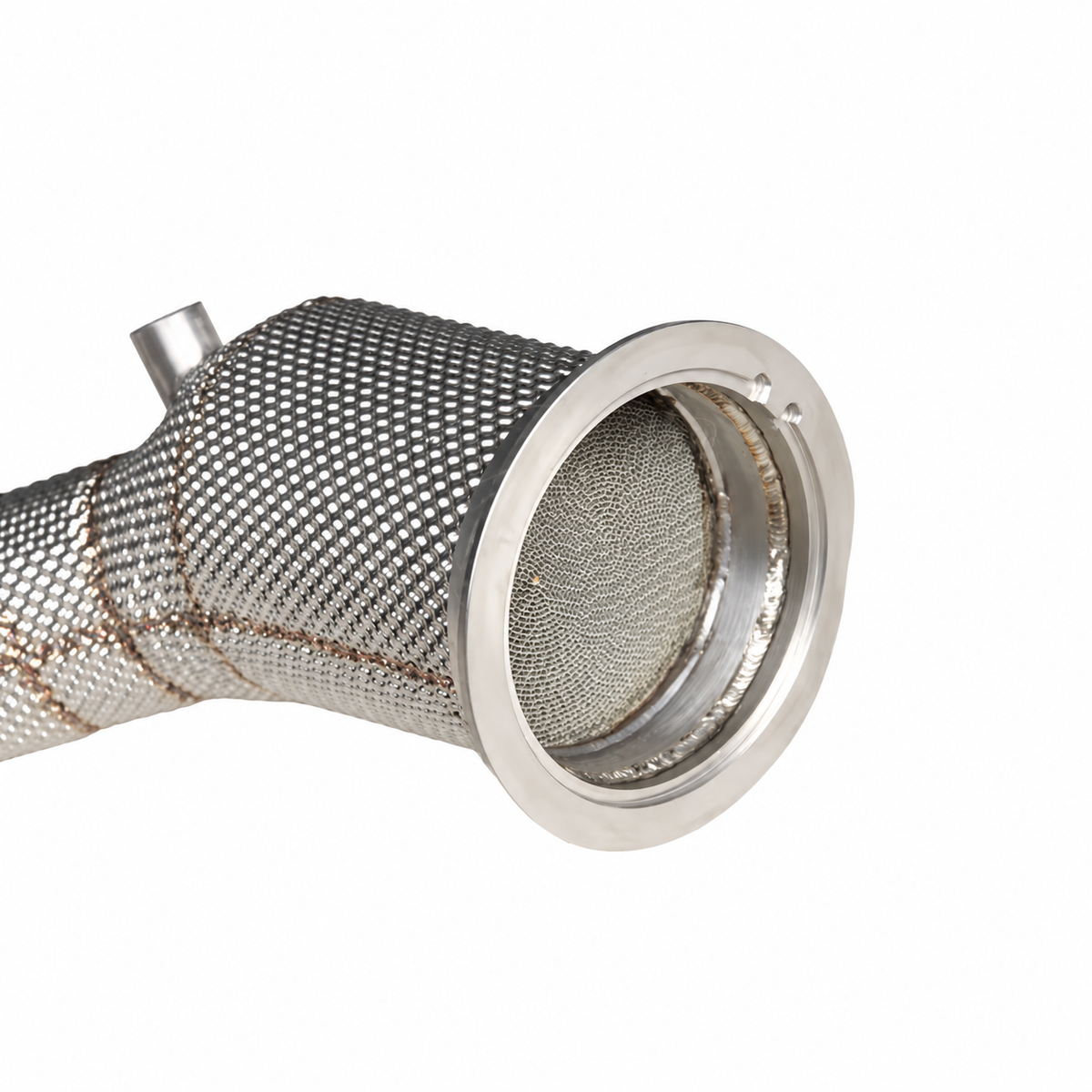Audi RS4 B9 RS5 F5 200 cell catted downpipe high-flow catalyst detail