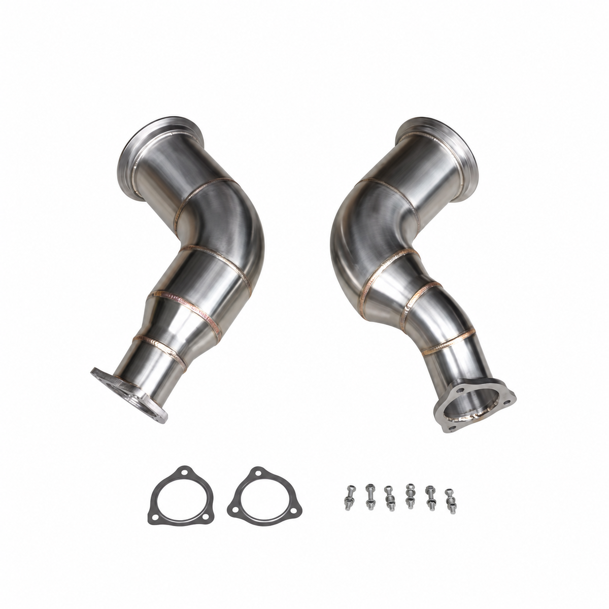 Audi RS4 B9 RS5 F5 OPF catless downpipes kit with gaskets and installation hardware