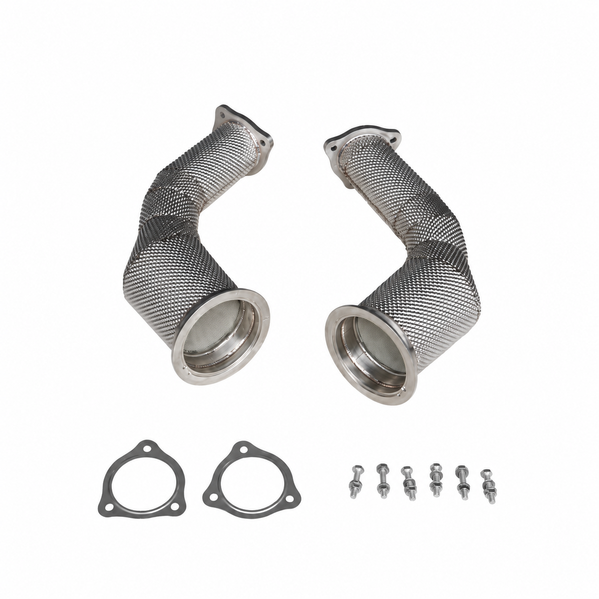 High-flow 200 cell catted downpipe kit for Audi RS4 B9 and RS5 F5 2.9 TFSI