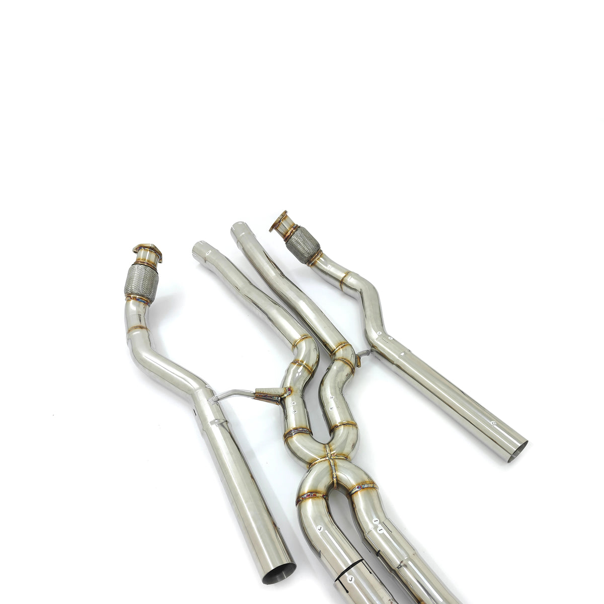 Audi RS6 C7 and RS7 C7 4.0T stainless steel front and center exhaust pipework