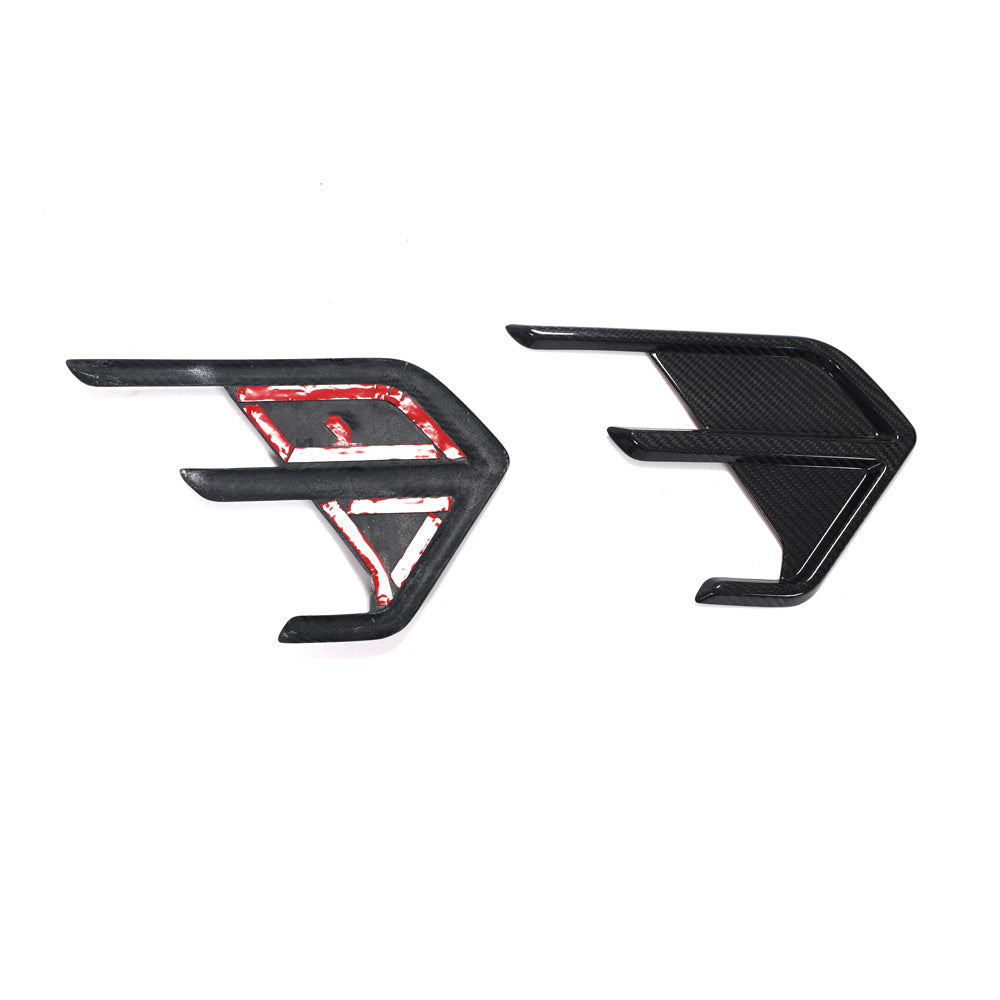 Audi RS7 C8 carbon fiber rear bumper winglets