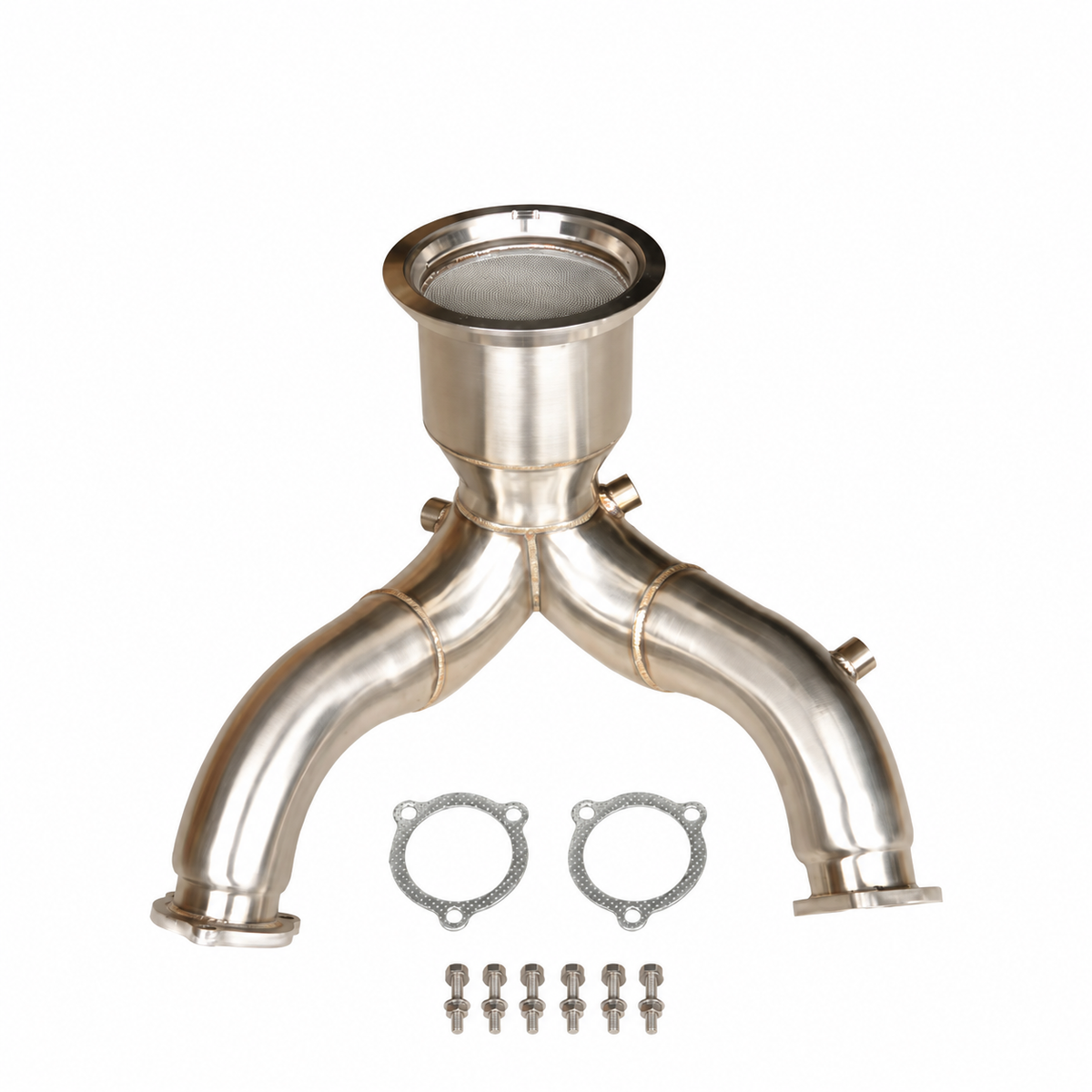 High-flow 200 cell catted downpipe for Audi S4 S5 EA839 3.0 TFSI OPF models