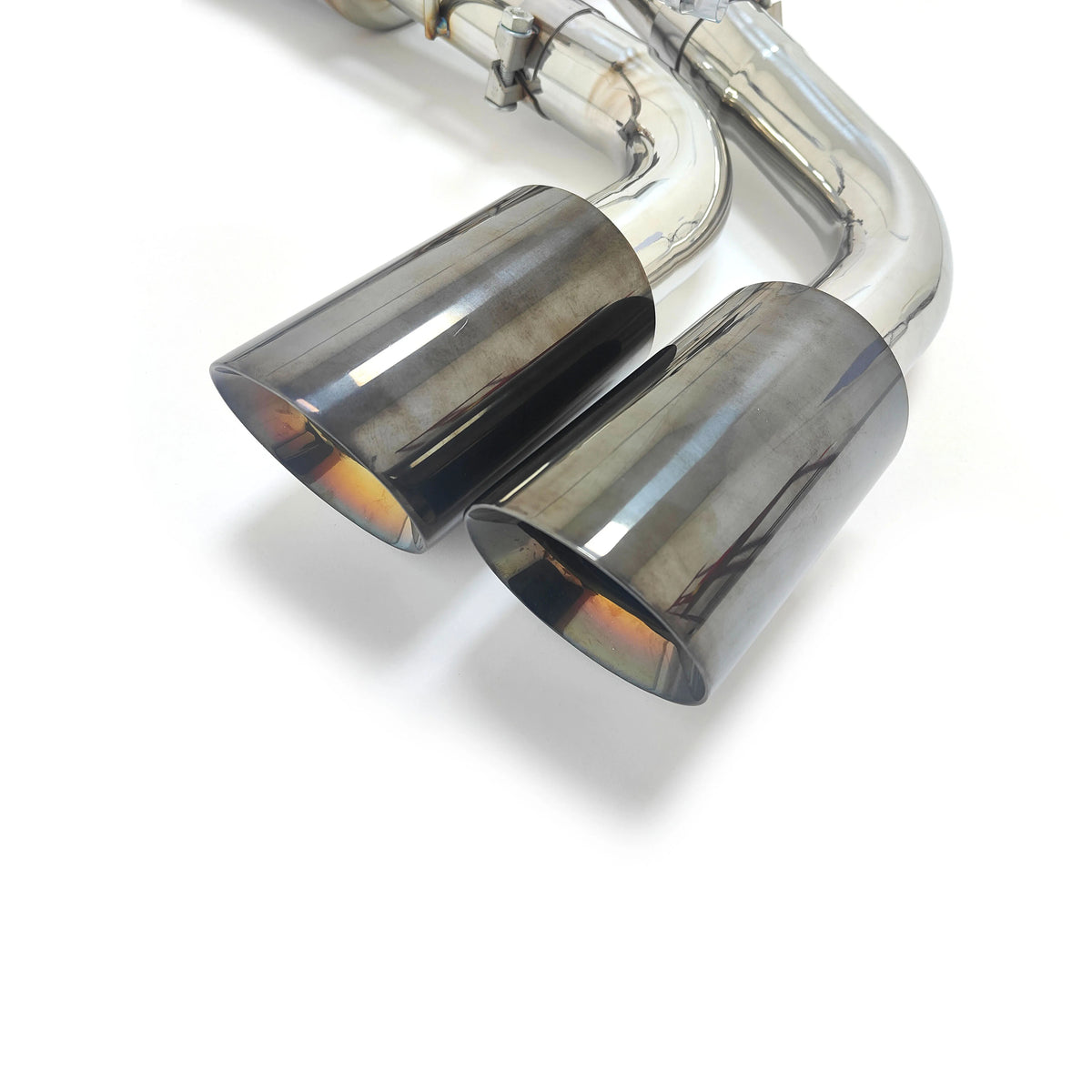 Audi SQ5 B9 and B9.5 performance exhaust tip detail with burnt finish
