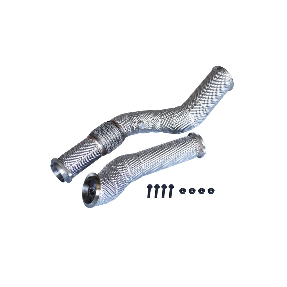 BMW G80 G82 G83 S58 Non-OPF catless downpipes complete set