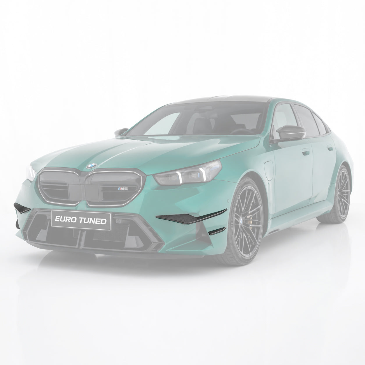 BMW G90 M5 carbon fiber front bumper canard set