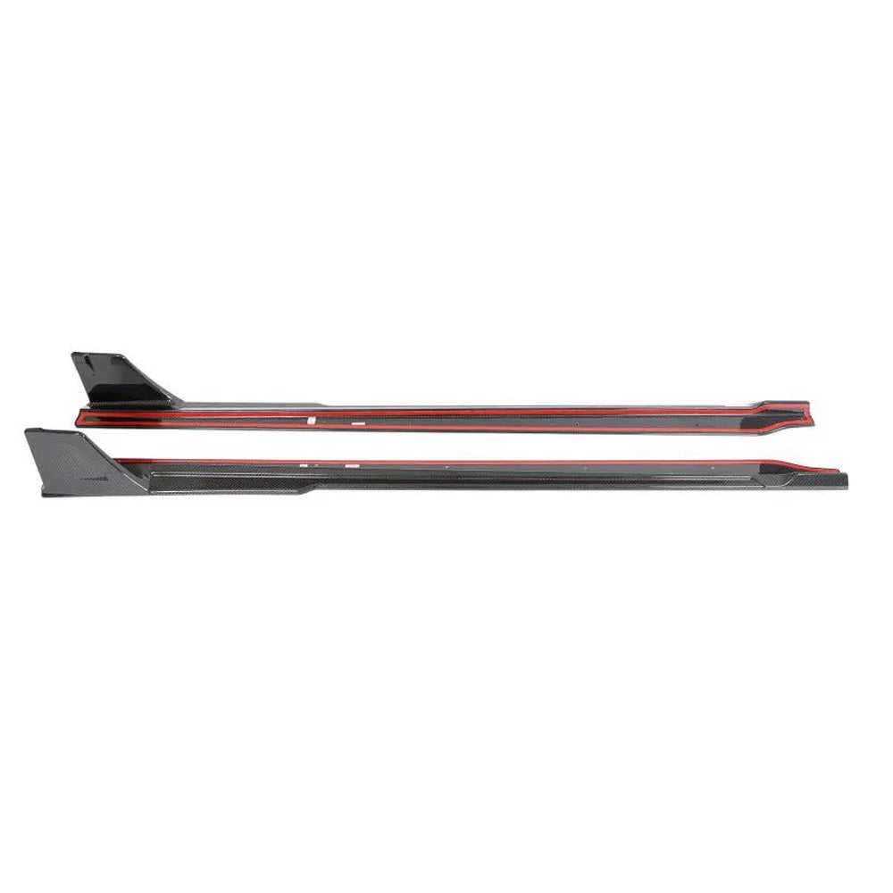 BMW M2 G87 carbon fiber side skirt extensions side profile