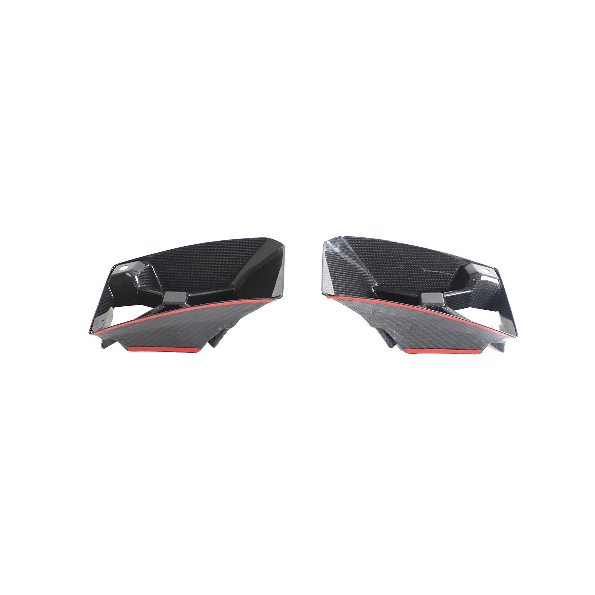 Gloss carbon fiber front vent surrounds for BMW M2 G87