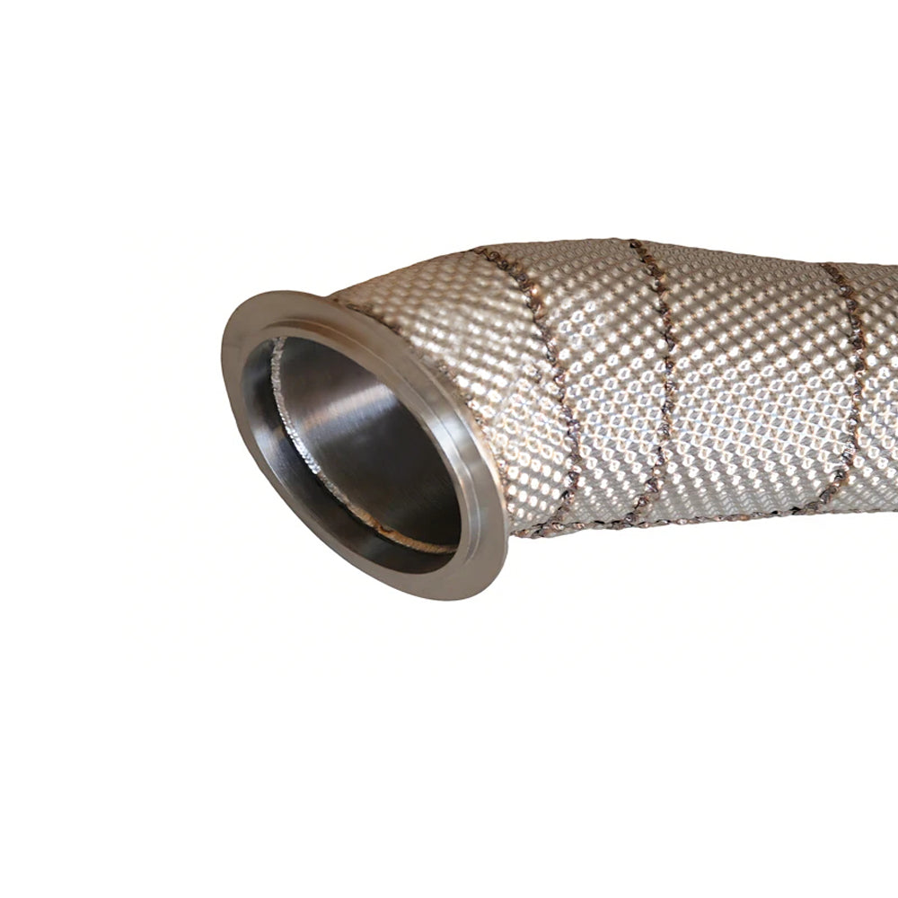 BMW M235i 435i M2 N55 catless downpipe outlet flange detail