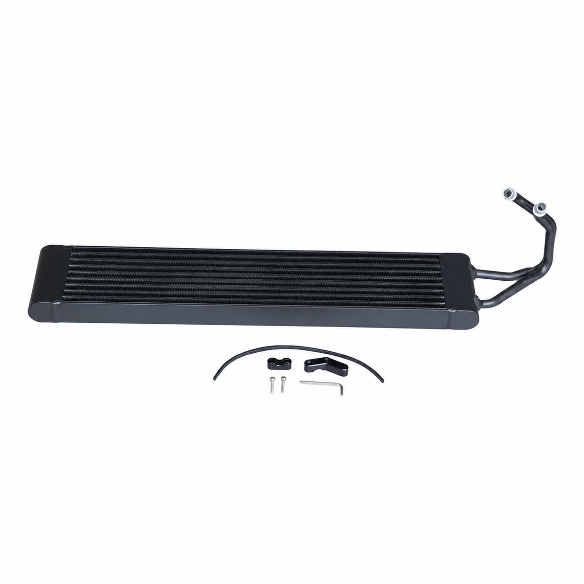 BMW M3 F80 M4 F82 F83 black DCT transmission oil cooler with installation hardware