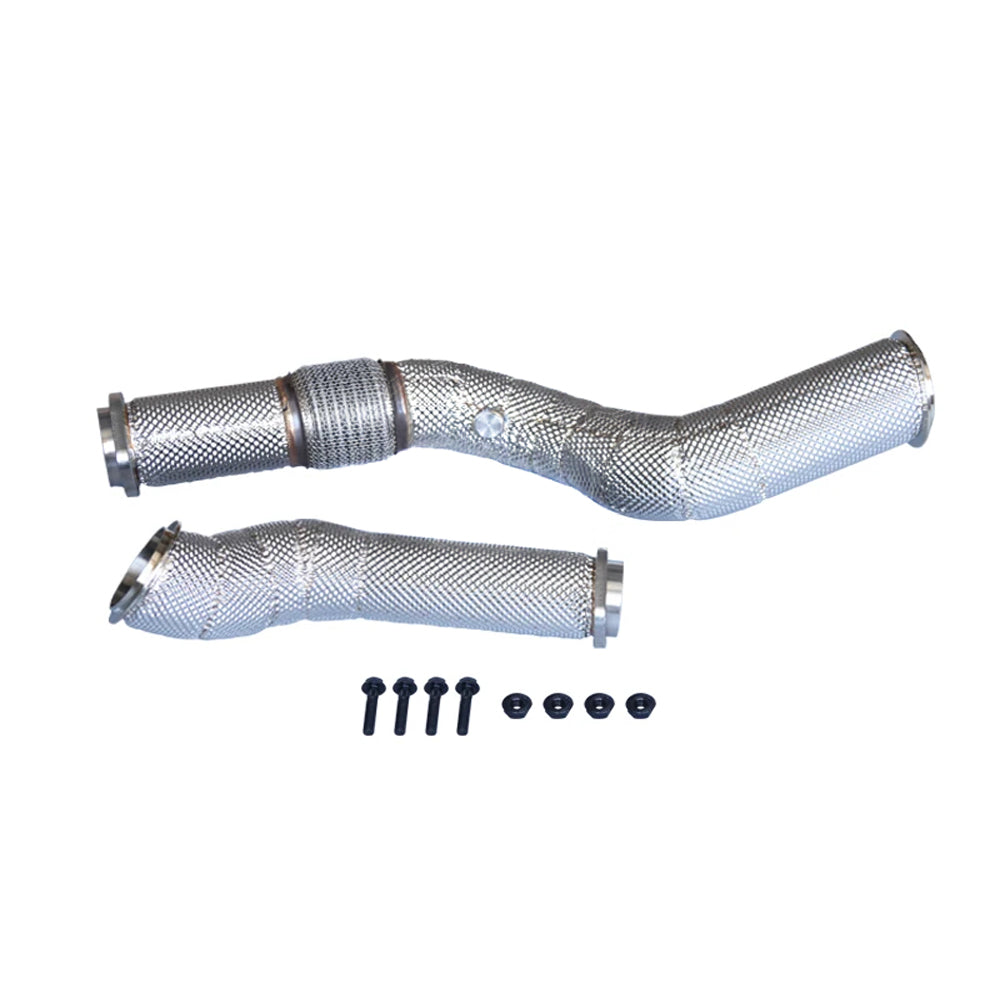BMW M3 G80 M4 G82 G83 S58 catless downpipes side layout