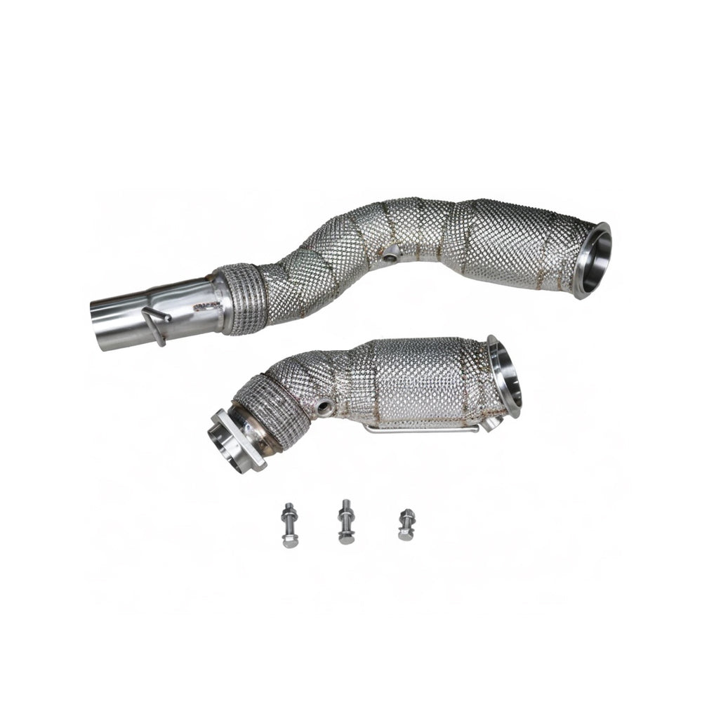 BMW M4 S55 OPF 200 cell catted downpipes complete kit
