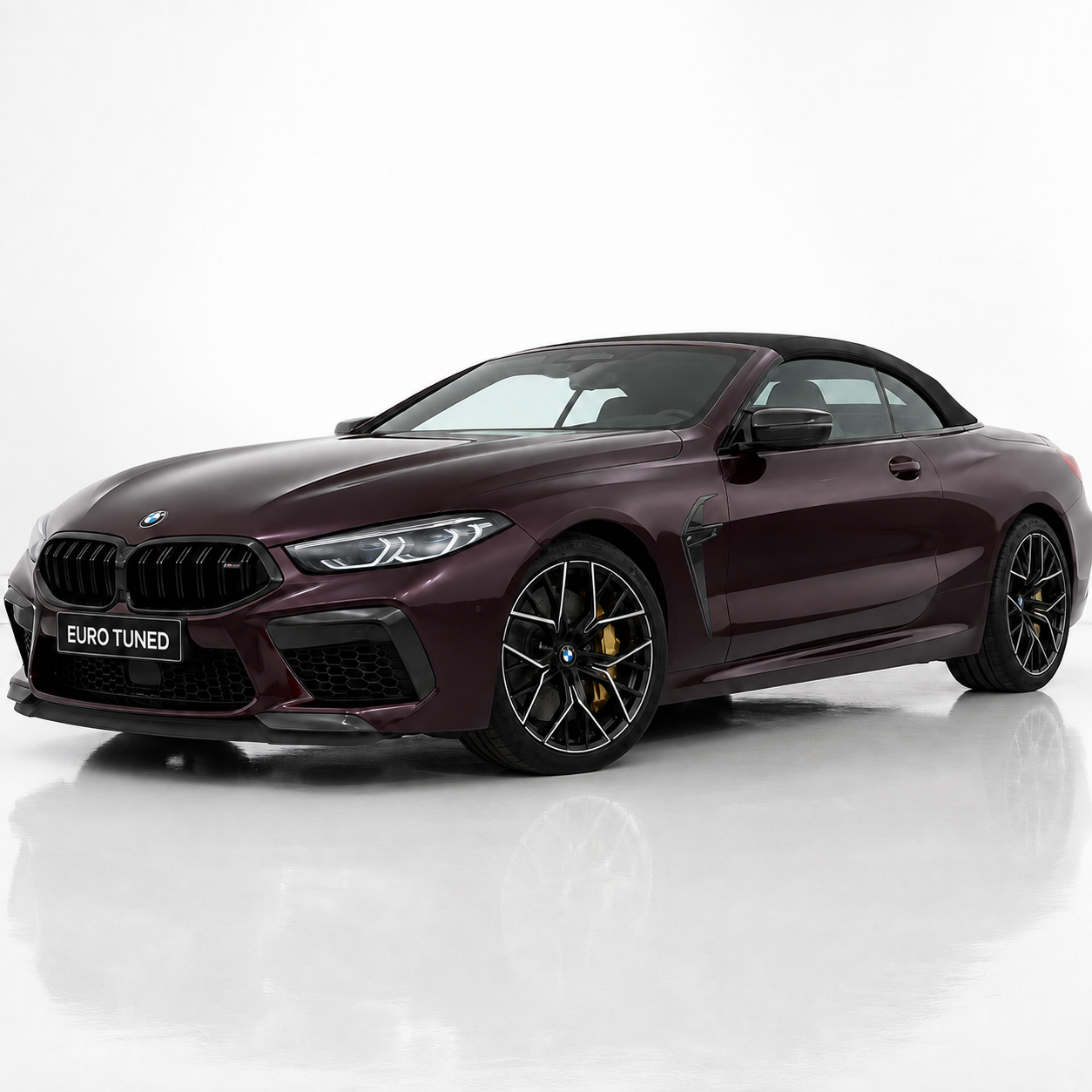 BMW M8 F91 F92 F93 carbon fiber side fender vents installed