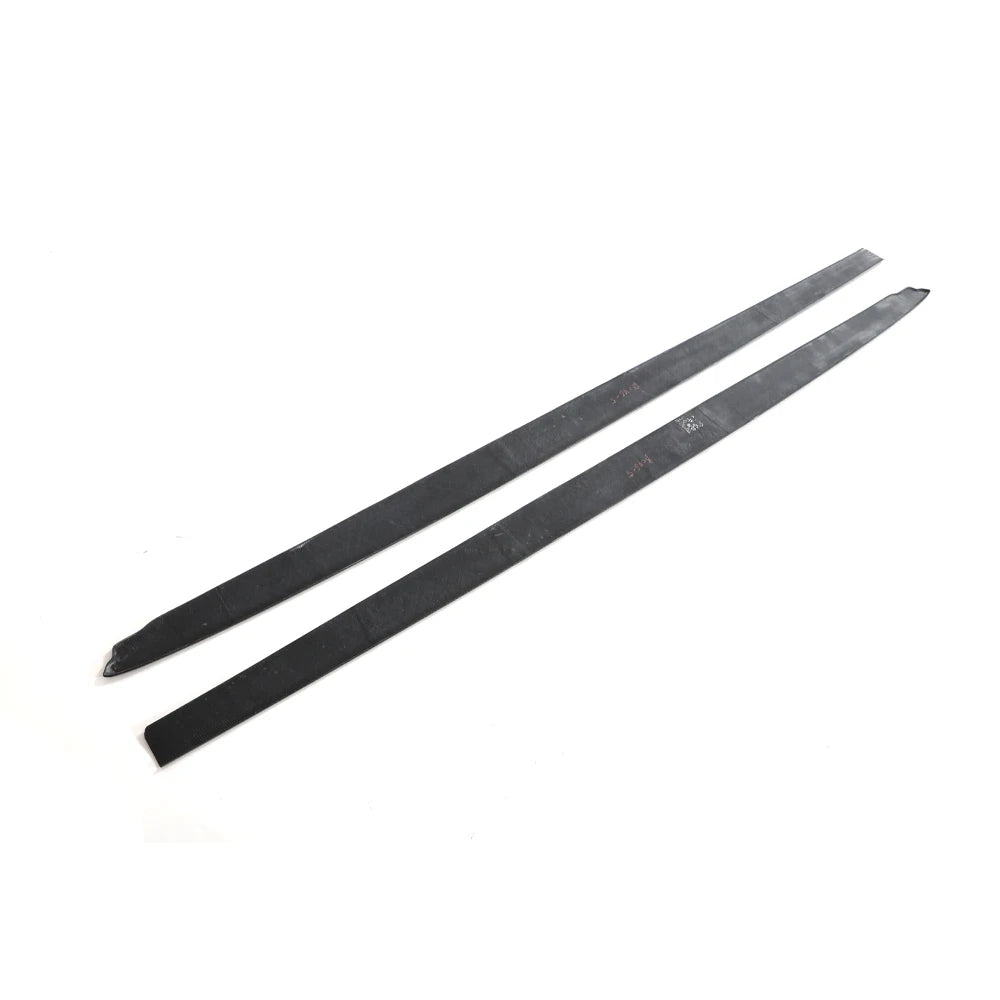 BMW X3 G01 gloss carbon fiber side skirt extensions angle view
