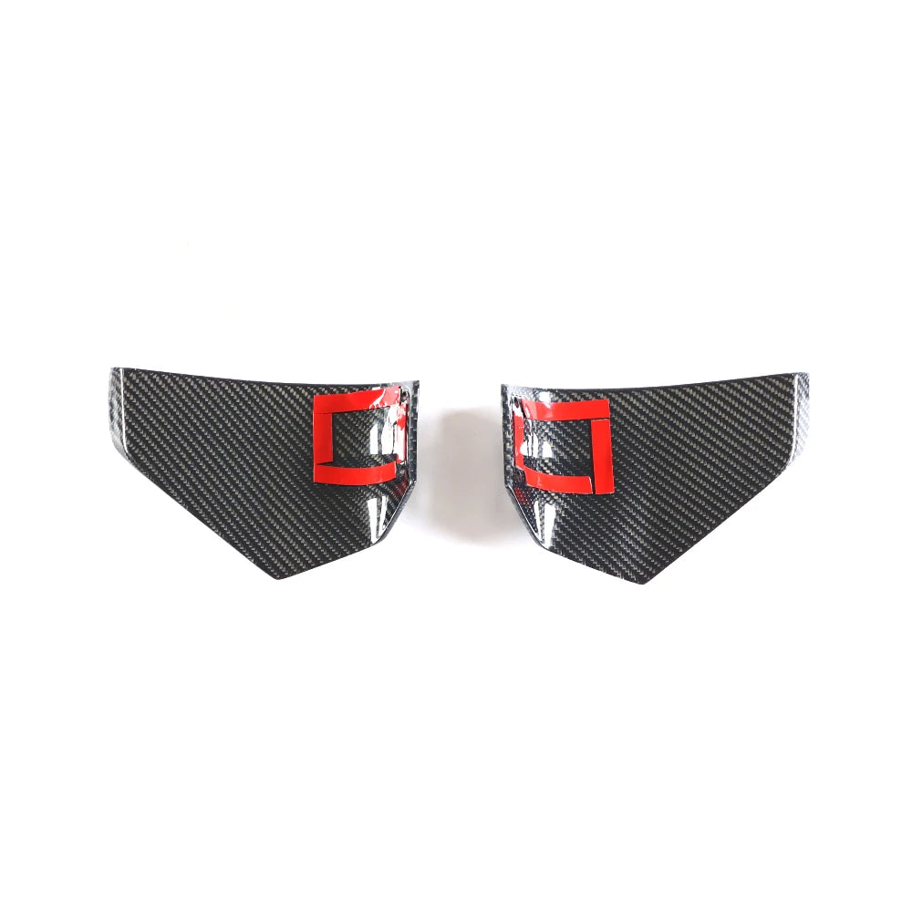 Gloss carbon fiber front splitter winglets for BMW X3 M40i
