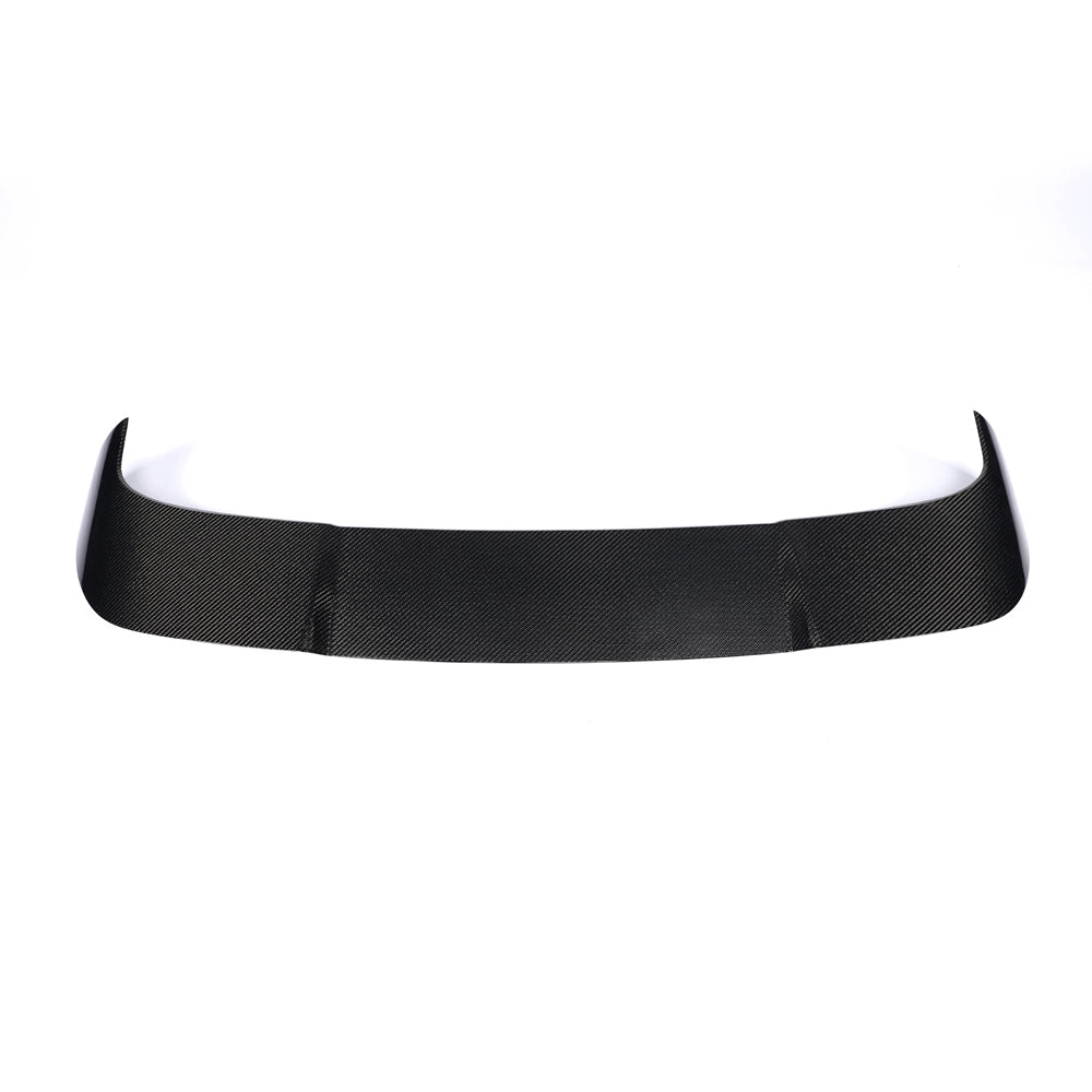 BMW X5 G05 LCI carbon fiber rear roof spoiler full width view