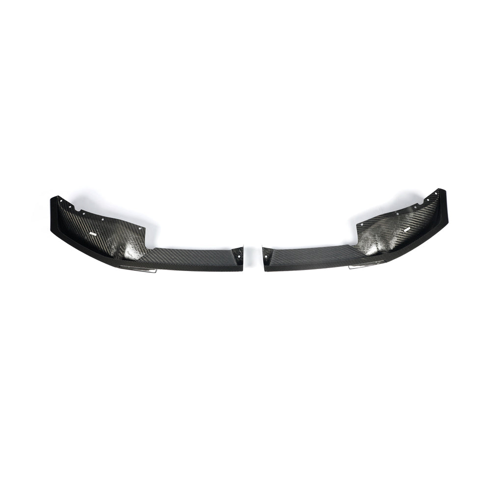 BMW X5 G05 LCI carbon fiber front splitter 2 piece set