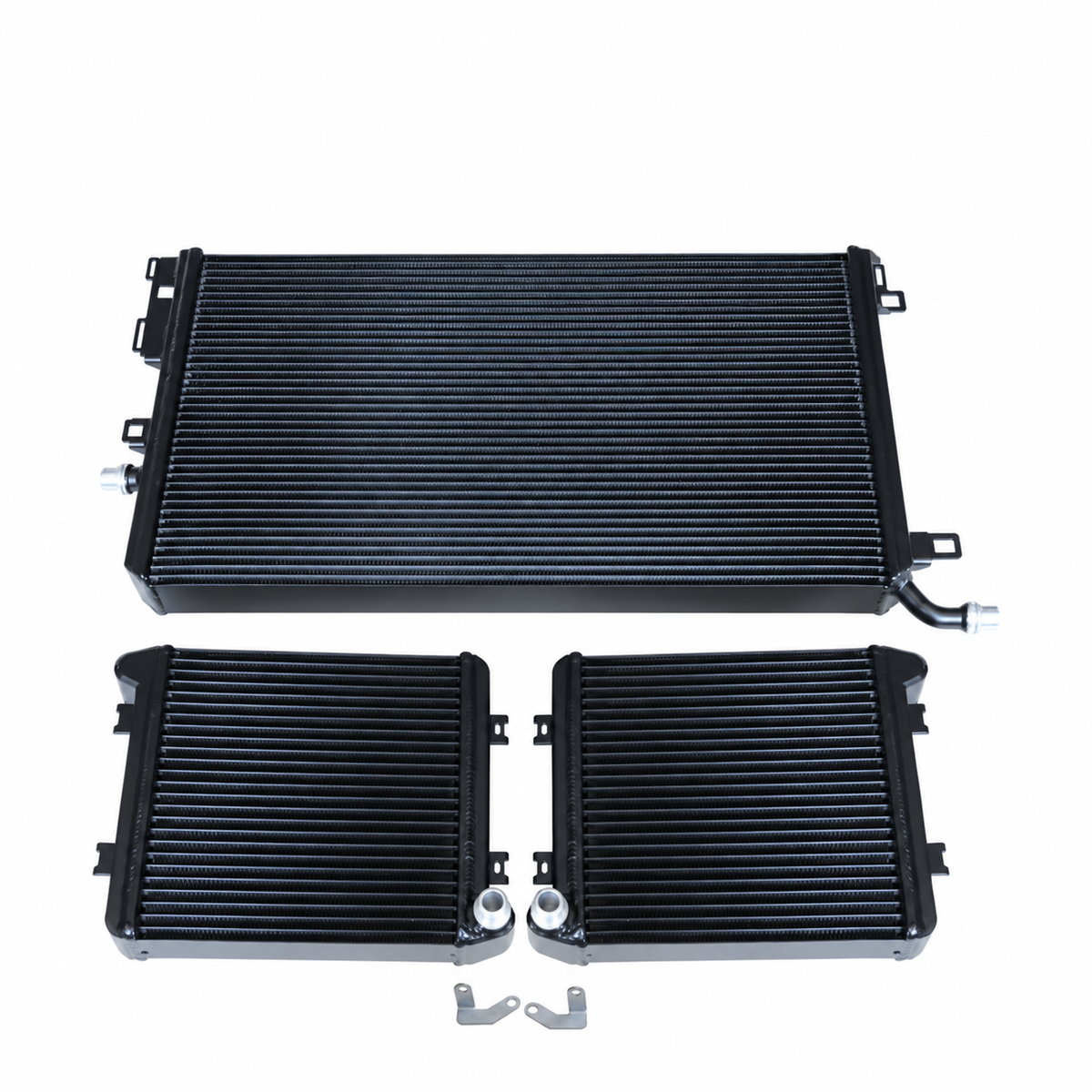 Mercedes-AMG C63 C63 S M177 black performance heat exchanger set with main and auxiliary radiators