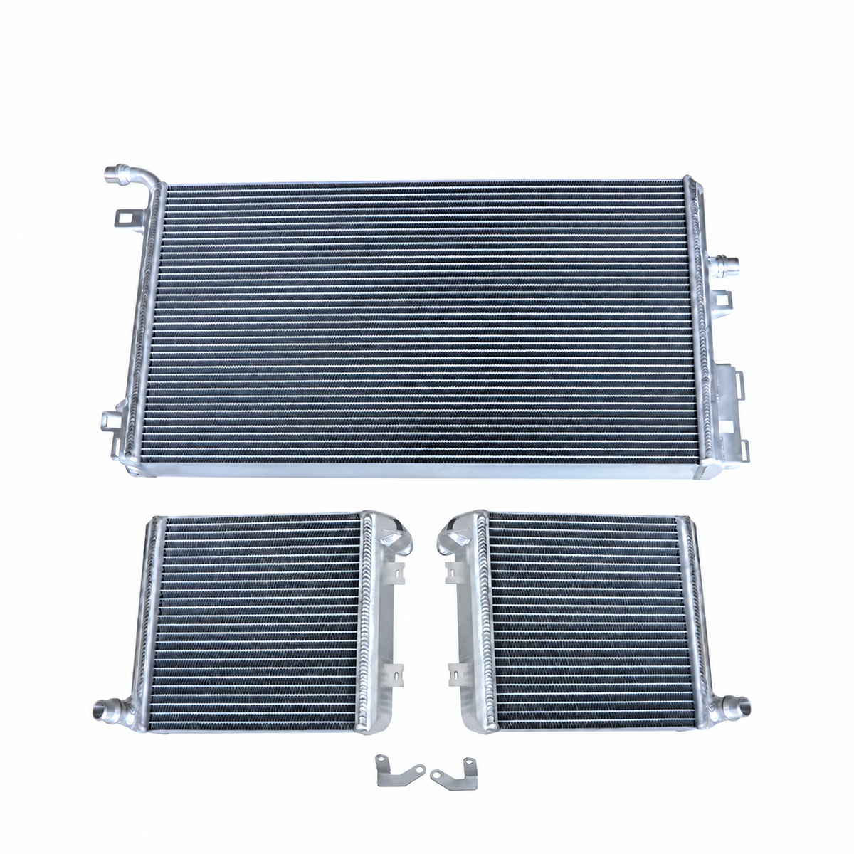 Mercedes-AMG C63 C63 S M177 silver performance heat exchanger radiator set with main and auxiliary coolers