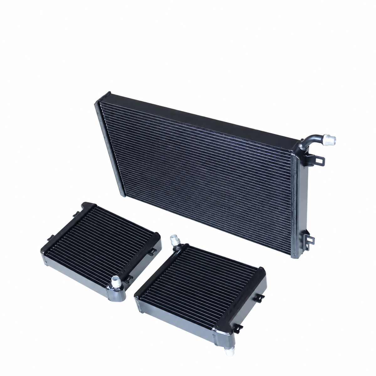 Mercedes-AMG C63 M177 black aluminum auxiliary heat exchanger radiator