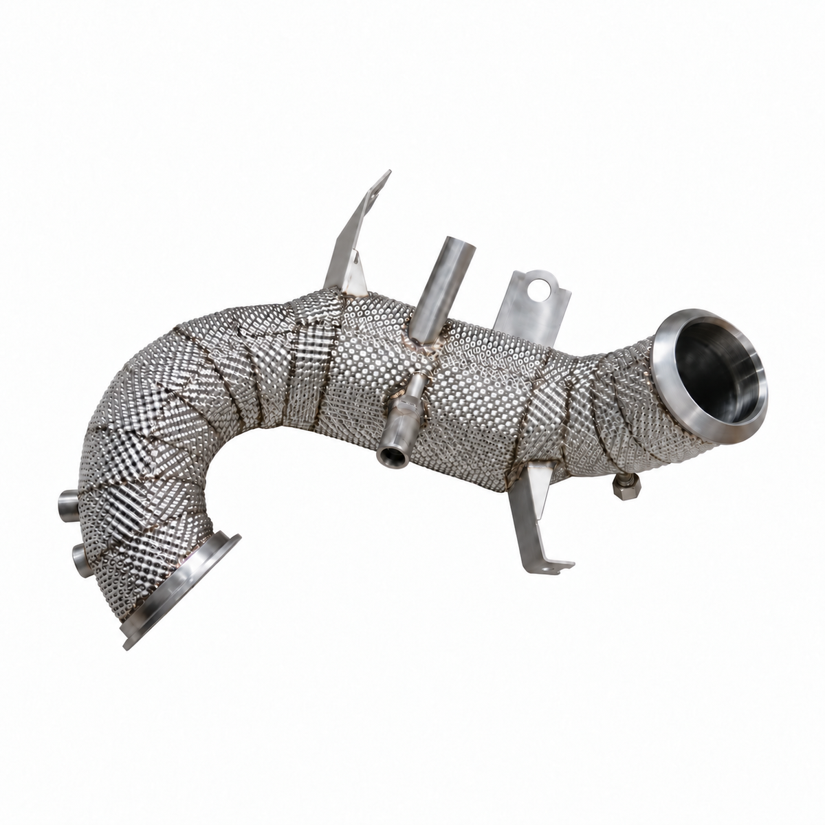 Mercedes-AMG CLA45 C118 M139 200 cell catted downpipe with heat shield