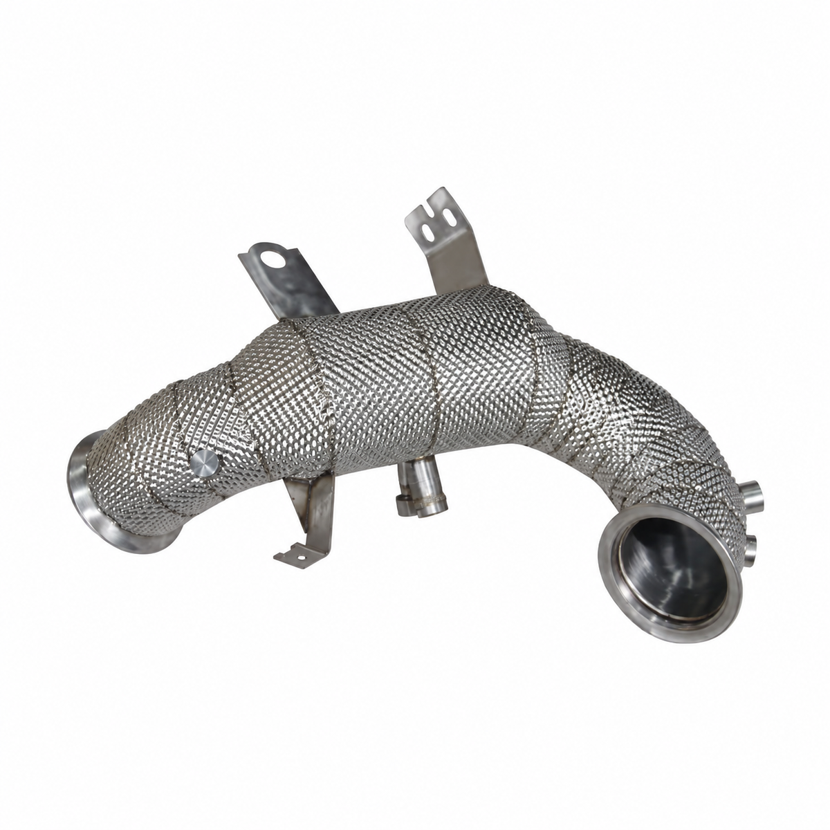 High-flow 200 cell catted downpipe for Mercedes-AMG CLA45 C118 M139 2.0L turbo