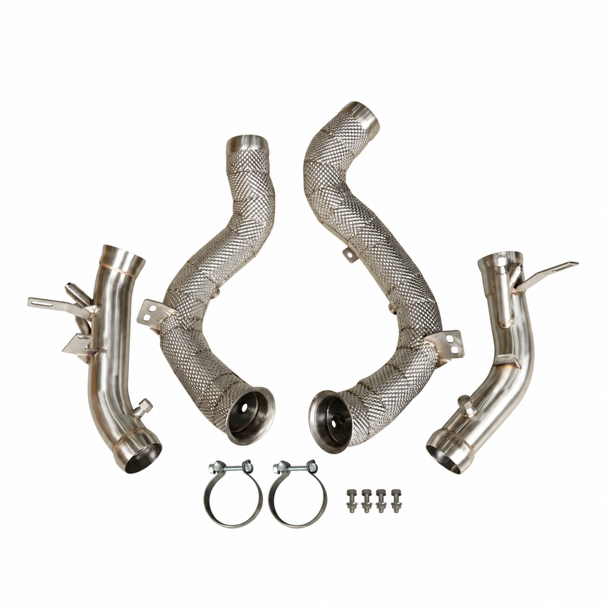 High-flow catless downpipe system for Mercedes-AMG E63 and E63 S W213 M177 4.0L biturbo V8