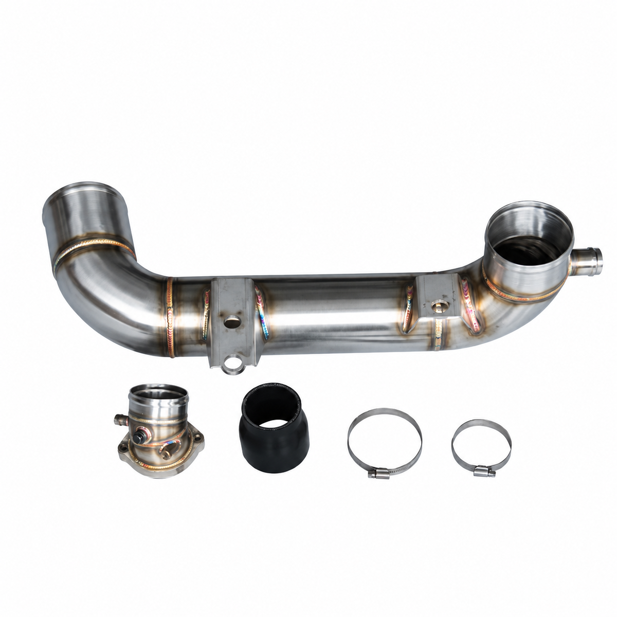 High-flow stainless steel charge pipe for Mercedes-AMG M139 2.0L turbo