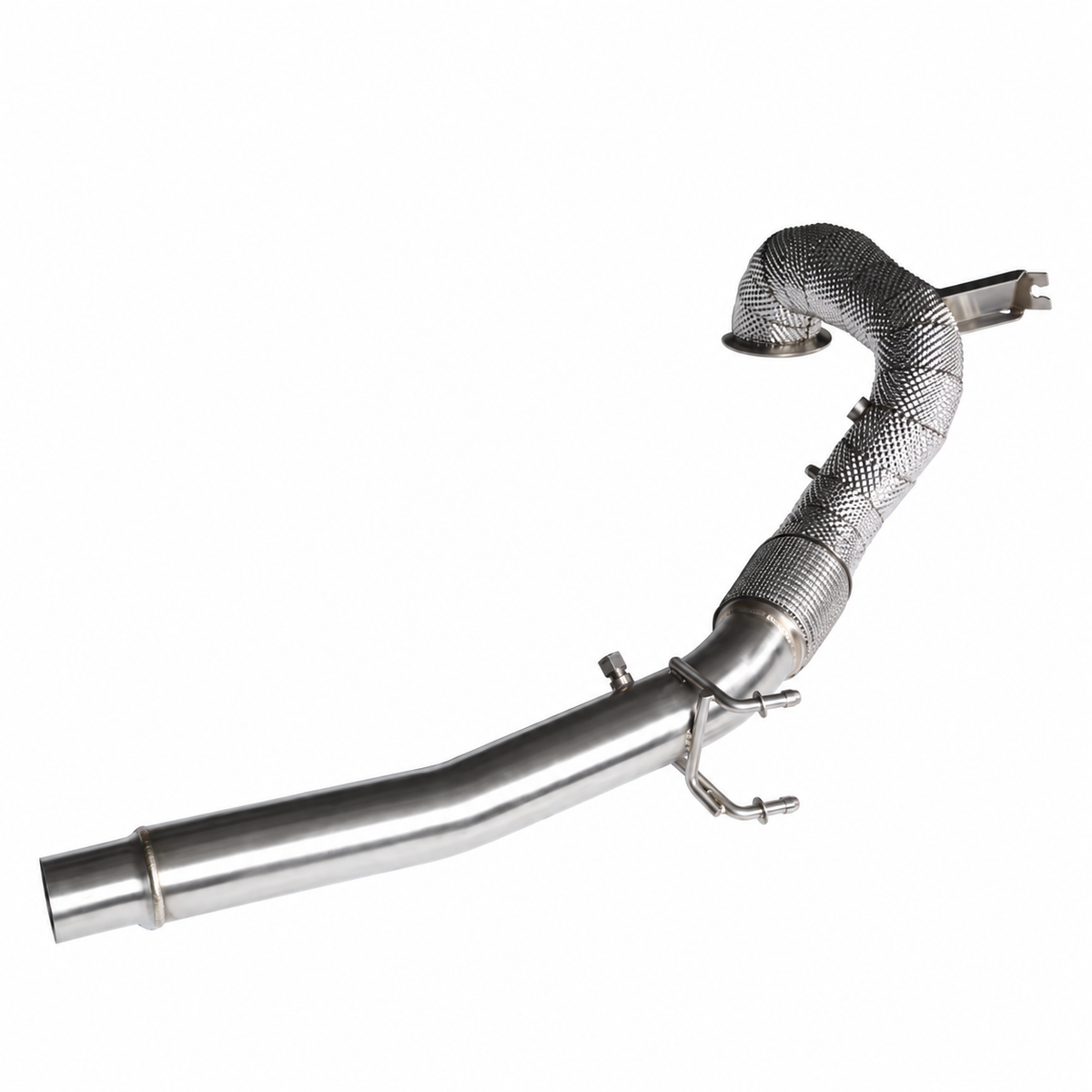High-flow catted downpipe for Volkswagen Golf GTI MK8 2.0 TSI OPF models